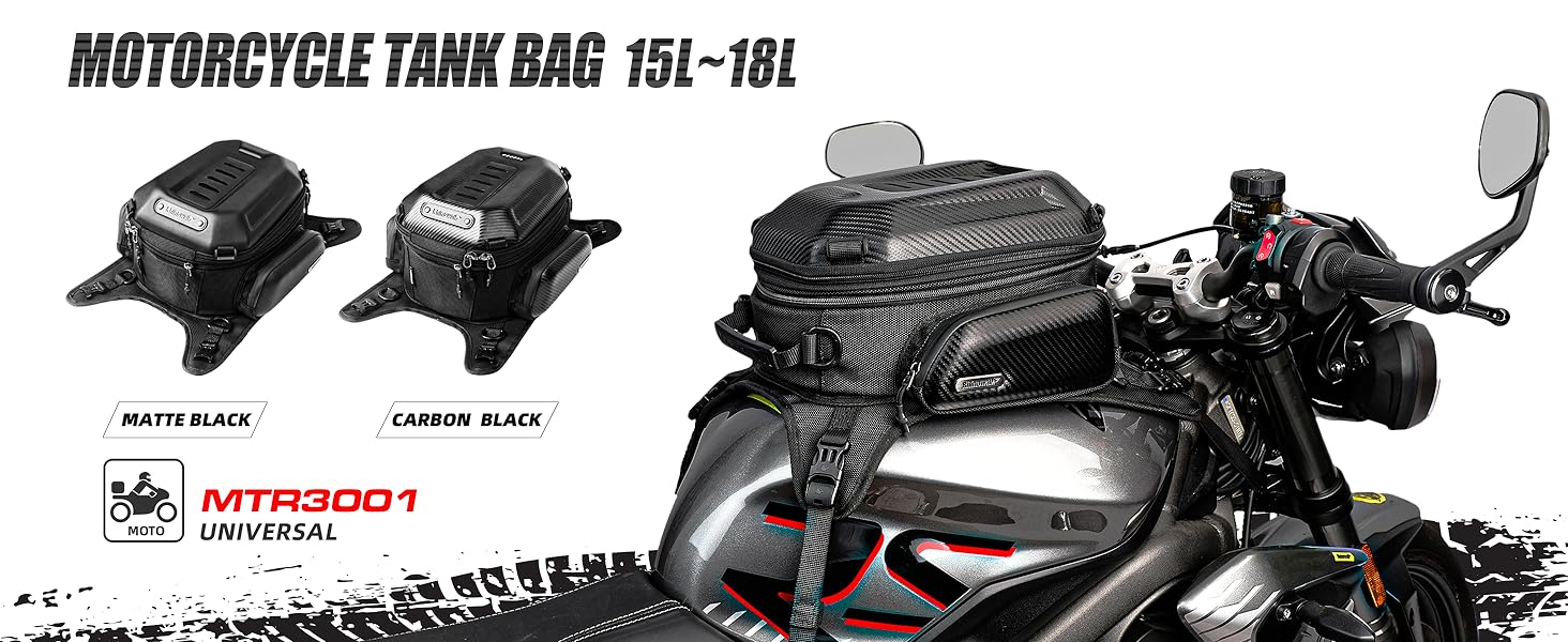 Rhinowalk Motorcycle Tank Bag Hard Shell Waterproof Keystone