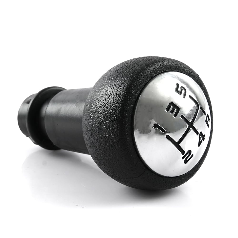 Robust 5 Speed Gear Shift Stick Knob Black Chrome Keystone 4