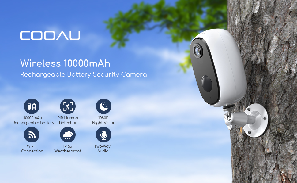 COOAU Wireless Security Camera