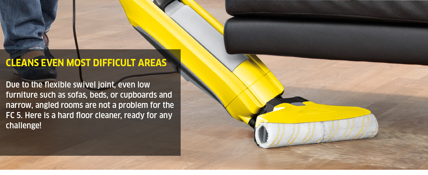 CLEANS EVEN MOST DIFFICULT AREAS