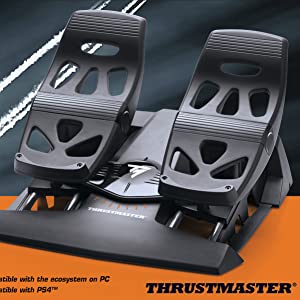 thrustmaster, flight simulation, rudder, tfrp rudder, pc joystick, pc aviation games