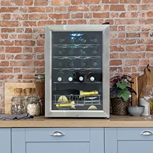 Russell Hobbs RHGWC4SS-LCK 20 Bottle Lockable Wine Cooler