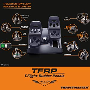 thrustmaster, flight simulation, rudder, tfrp rudder, pc joystick, pc aviation games