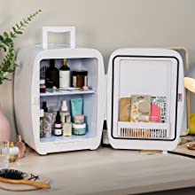 Russell Hobbs RH14CLR4001 14L Mini Compact Cooler for Drinks and Cosmetics, Retro Style