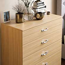 Vida Designs Riano 5 Drawer Chest, Pine