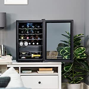 Russell Hobbs RHGWC4SS-LCK 20 Bottle Lockable Wine Cooler