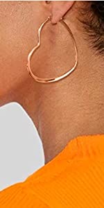 Heart Hoop Earrings