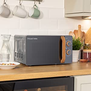 Russell Hobbs 17L Grey Manual Microwave