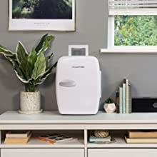 Russell Hobbs RH14CLR4001 14L Mini Compact Cooler for Drinks and Cosmetics, Retro Style