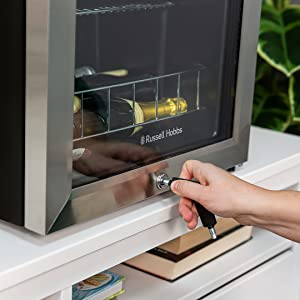 Russell Hobbs RHGWC4SS-LCK 20 Bottle Lockable Wine Cooler