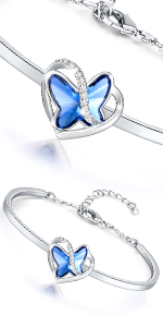 heart butterfly bracelet