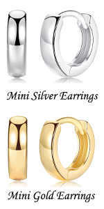 Tiny Sterling Silver Hoop Earrings