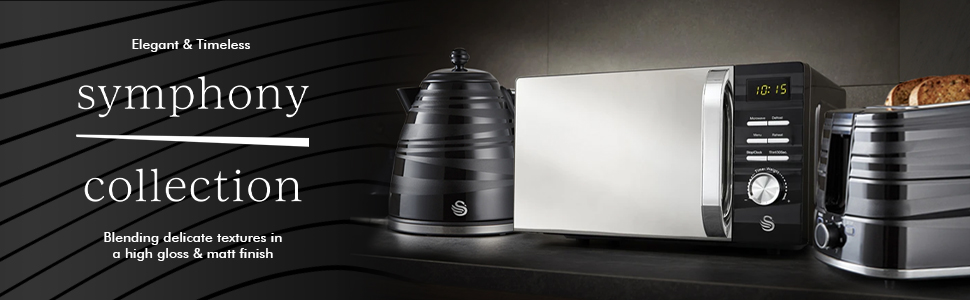 symphony, microwave, dark, modern, retro, new, stylish