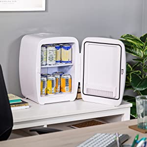 Russell Hobbs RH14CLR4001 14L Mini Compact Cooler for Drinks and Cosmetics, Retro Style