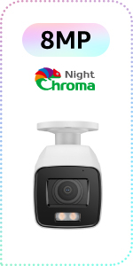 8MP Full Colour PoE IP Camera