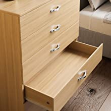 Vida Designs Riano 5 Drawer Chest, Pine