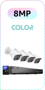 4k full colour night vision security camera system