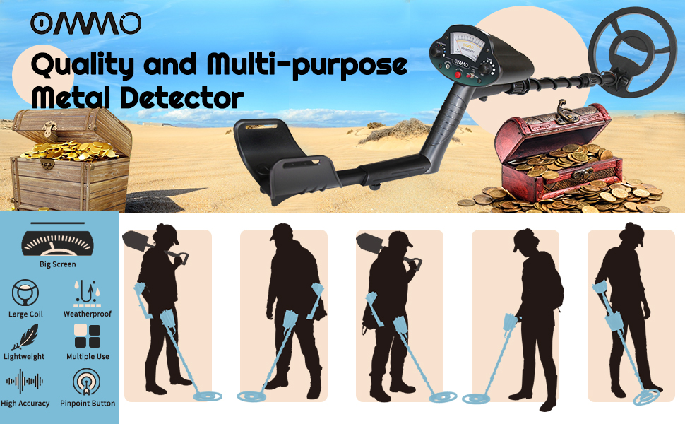 OMMO metal detectors for adults