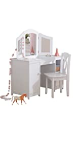 Children's Desk, Vanity for girls by KidKraft