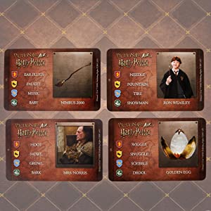 PICTIONARY AIR HARRY POTTER Family Drawing Game, Wand Pen, 112 Double-Sided Clue Cards