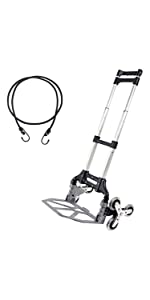 Stair Climbing Cart, Aluminum Alloy Portable Climbing Cart