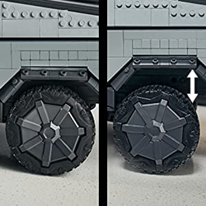 Height adjustable suspension.