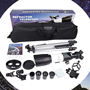 BEBANG Telescope beginner Adults Kid 70mm astronomy Refractor Moon Planet Christmas birthday gift