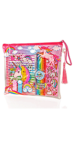 unicorn colouring stationary set pencil case art kit