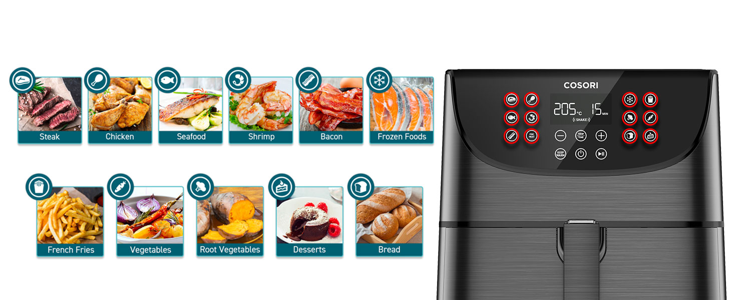 One-Touch with 11 Basic cooking presets 