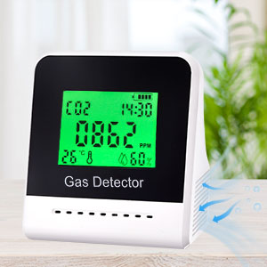 co2 carbon dioxide monitor detector tester meter concentration NDIR Sensor air quality Battery