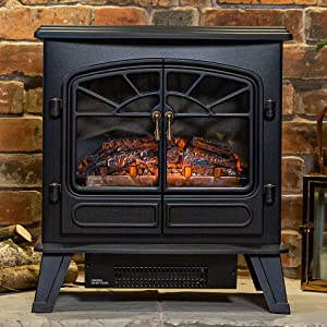 Russell Hobbs RHEFSTV2003B 1.85kW Double Door Stove Fire