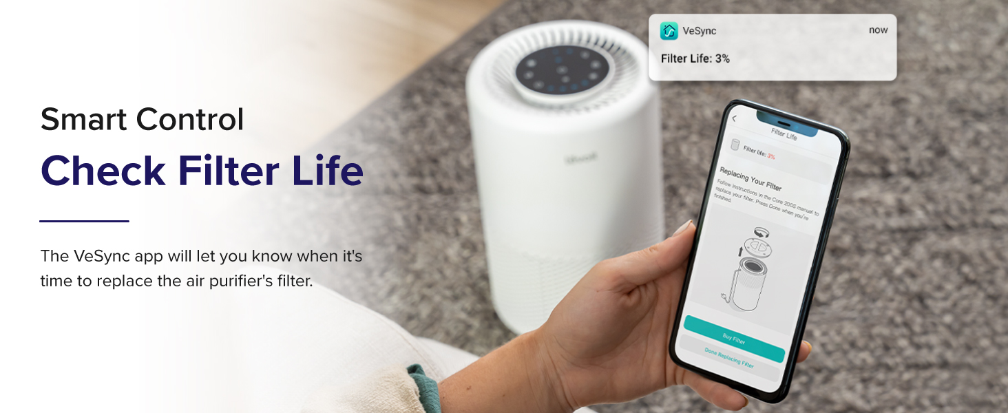 Smart Control Check Filter Life