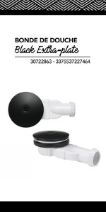 Black touch shower plug.