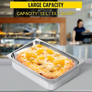 anti-jam food pan deep food container stainless steel tray steam table pan stainless steel deep pan