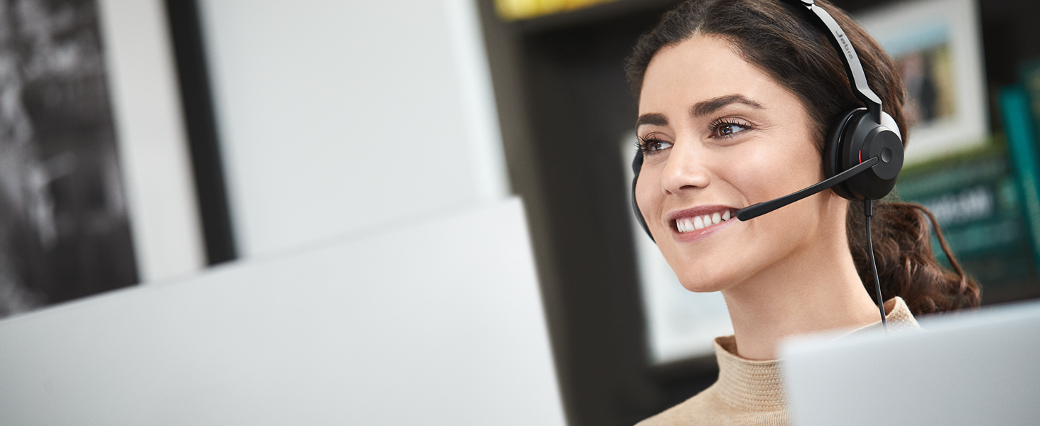 Jabra Evolve2 30 lightweight professional headset. Outstanding calls, superior audio