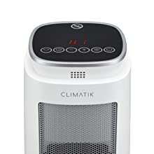 wide angle oscillation tower heater button control