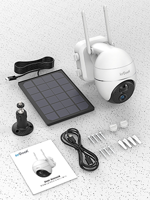 ieGeek solar security camera battery cctv camera