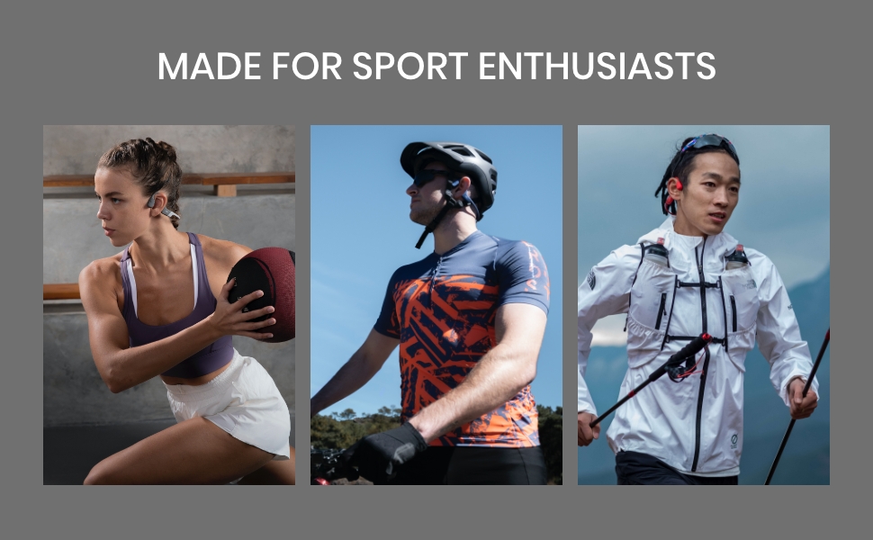OpenRun bluetooth wireless headphones, made for sport enthusiasts
