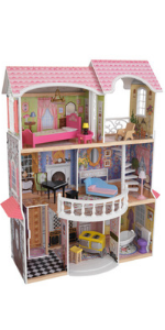 KidKraft Magnolia Mansion Dollhouse, Magnolia Mansion Dolls House, Wooden Dollhouse