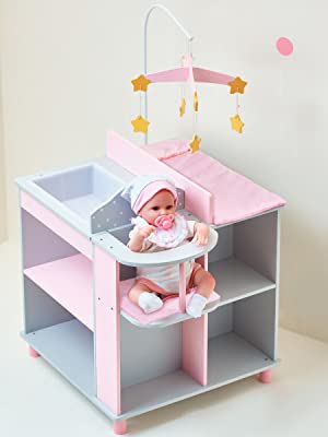 doll changing table; doll changing station; doll accessories; doll bath