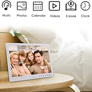 digital photo frame 12 inch