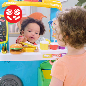 ​Toddlers can serve up hours of learning & role play fun with this interactive food truck!