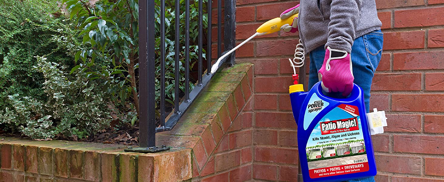 Patio Magic! patio and driveway cleaner is easy to use