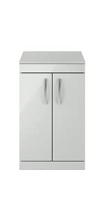 floor,standing,cabinet,bathroom,furniture,soft,close,doors,vessel,gloss,grey,mist,modern