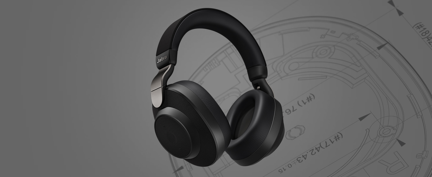 Jabra Elite 85h Wireless Noise-Canceling Headphones Over Ear Bluetooth Rain & Water Resistant