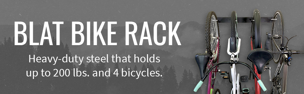 storeyourboard blat bike wall rack hanger steel metal hooks garage indoor storage vertical wheel #1