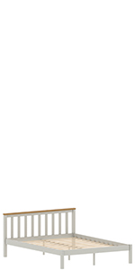 Milan sturdy and stable wooden bed by vida designs furniture