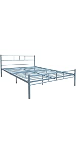 Dorset Double Bed, Silver