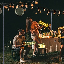 Lights Poles Decor Your Happy Hour