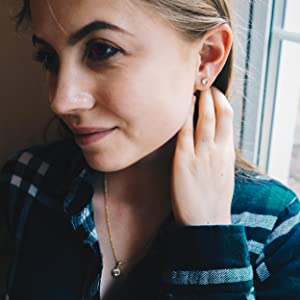 Philip Jones Rose Gold Friendship Set with Crystals from Swarovski